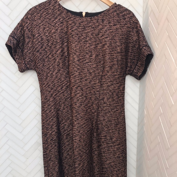 NWT JCrew Collection rose-gold tweed dress sz4 - Picture 1 of 4
